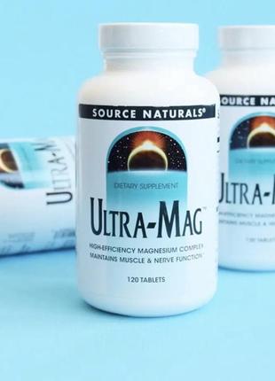 Ultra-mag, ultra mag , magnesium optimizer jarrow магній б6, магне б6, magnesium b6  антистре source naturals 120 таблеток