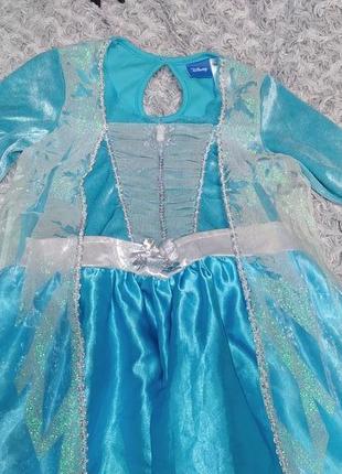 Карнавальное платье эльза холодное сердце 7-8 лет2 фото