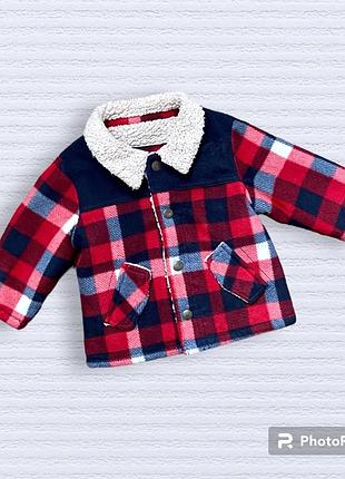 Куртка. тепла сорочка в клітинку