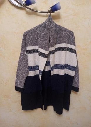 Красивый кардиган букле котон colorblock