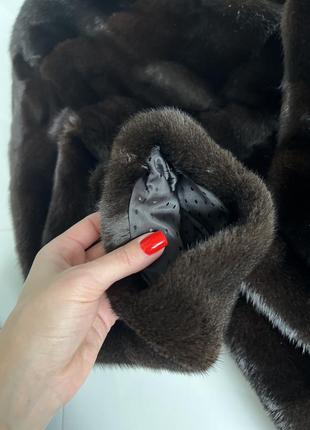 Норкова шуба фірмова плюшеве хутро luxury furs m/l8 фото