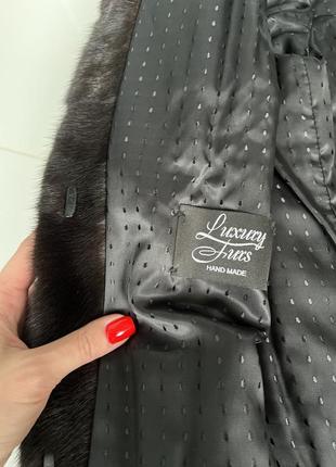 Норковая шуба фирменная плюшевый мех luxury furs m/l9 фото