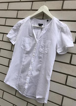 Белая,легкая блузка рубашка marc o polo3 фото