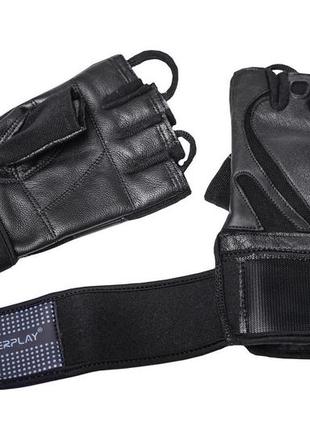 Перчатки для фитнеса и тяжелой атлетики powerplay 1064 черные xl4 фото