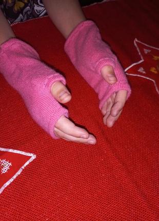 Дитячі кашемірові мітенки ручної роботи3 фото