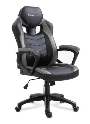 Комп'ютерне крісло для геймера huzaro force 2.5 black-grey1 фото