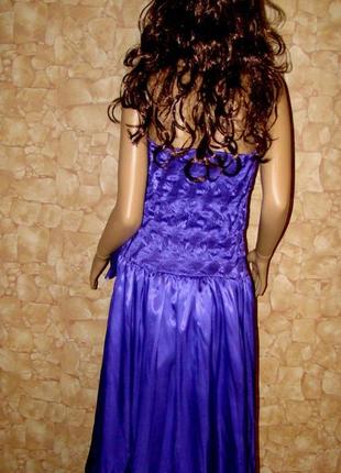 Вечернее нарядное атласное платье gina bacconi р.12/425 фото