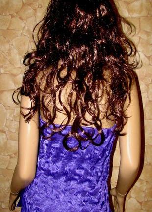 Вечернее нарядное атласное платье gina bacconi р.12/426 фото