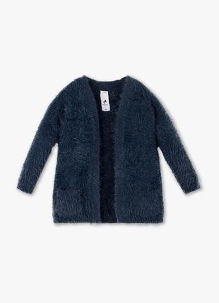 Кардиган меховушка фліска світшот толстовка кофта для дівчинки оригінал c&a