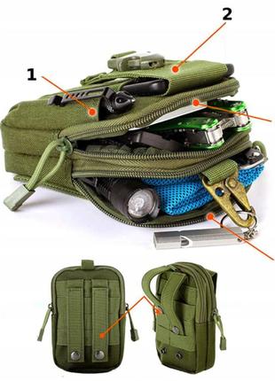 Сумка тактична поясна skipper койот сумка військова на пояс