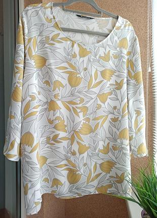Красивая блуза с рукавом 3/4 100% вискоза
