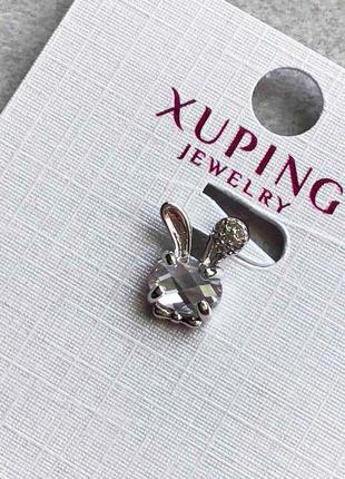 Брендовая ювелирная бижутерия xuping jewelry, подвеска с фианитами4 фото