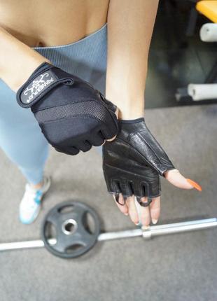 Перчатки для фитнеса и тяжелой атлетики powerplay 2311 женские черные xs7 фото
