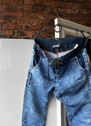 Desigual blue denim style cotton pants детские, подростковые брюки, брюки2 фото