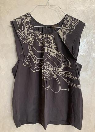 Шёлковый топ блуза бренда phase eight. 100% шелк. размер 12, s-m.