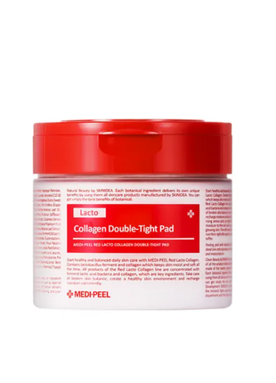 Пилинг-пэды с коллагеном и бифидобактериями medi-peel red lacto collagen double-tight pad1 фото