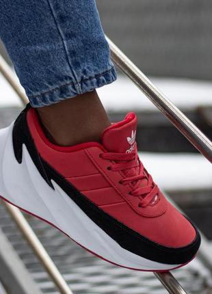 Зимние кроссовки adidas negro shark на меху