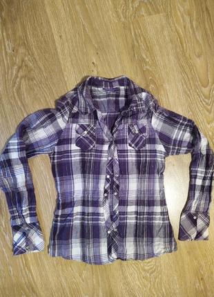 Хлопковая рубашка р l рост 164-170 okay