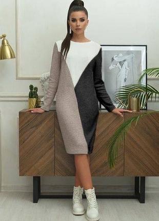 Платье женское прямого силуэта ангора
