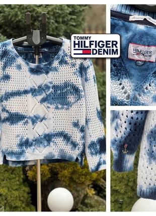 Tommy hilfiger denim tie-dye оригінальний светр кофта  100% бавовна