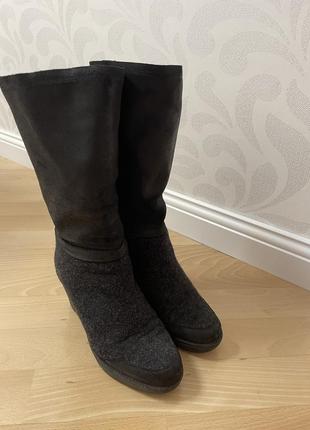 Сапоги bronx на танкетке.