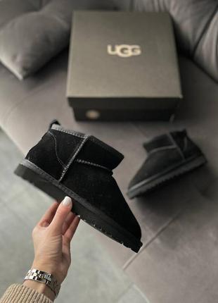 Угги угги угги ugg ultra mini black2 фото