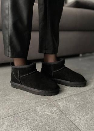 Угги угги угги ugg ultra mini black4 фото