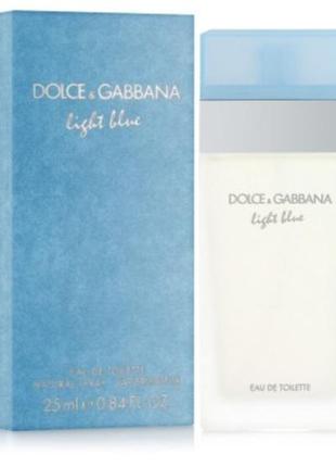 Dolce&gabbana light blue женская туалетная вода 25мл