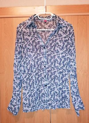 Легка сорочка з квітковим принтом