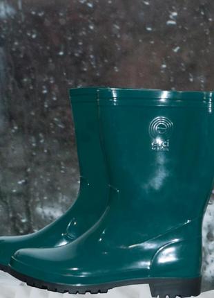 Сапоги универсальные (rain boots) размер 41 зелёные короткие