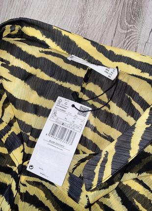 Блуза блузка у тигровий принт mango, xl3 фото