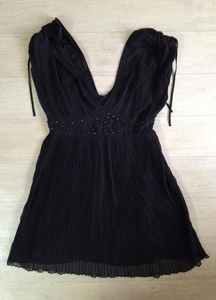 Черное нарядное платье размер 46