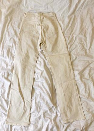 Белые джинсовые брюки hm s6 фото