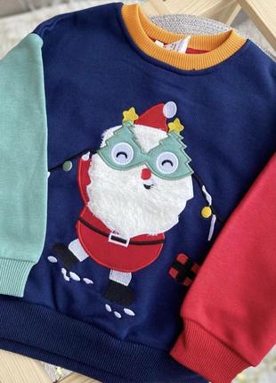Новогодний рождественский свитшот свитер худи новогодняя рождественская кофта