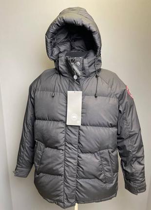 Мужская куртка canada goose черная / брендовые зимние куртки канада