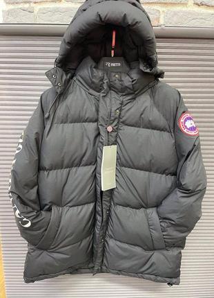 Мужская куртка canada goose черная / брендовые зимние куртки канада4 фото