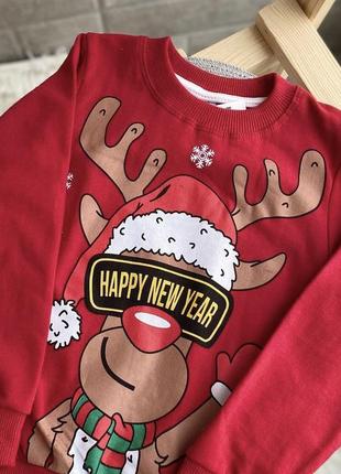Новогодний рождественский свитшот худи свитер новогодняя рождественская кофта праздничная одежда