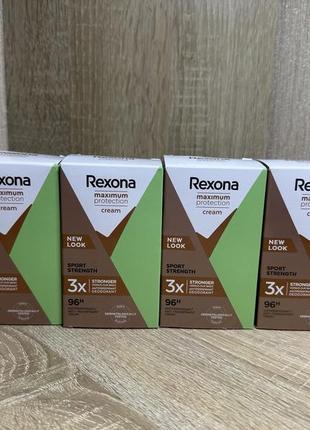 Жіночий кремовий антиперспірант rexona maximum protection sport strength