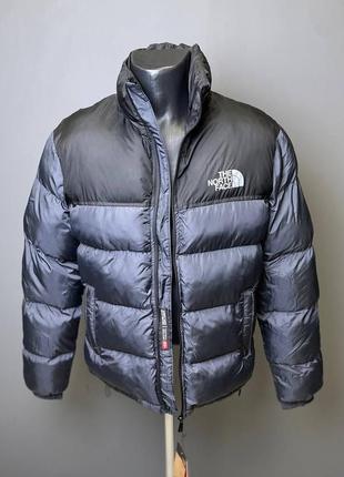 Мужской пуховик зе норт фейс темно синий / куртки the north face tnf