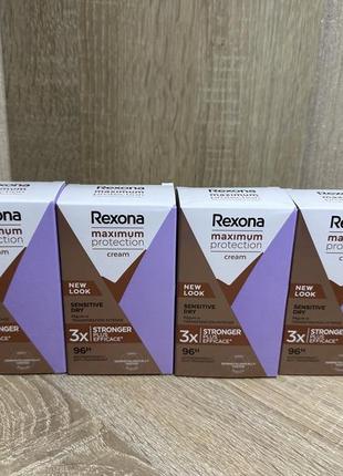 Женский кремовый антиперспирант rexona maximum protection sensitive dry1 фото