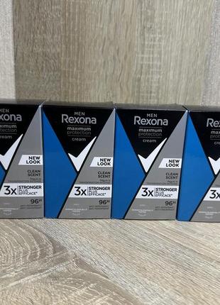 Чоловічий антиперспірант rexona maximum protection clean scent