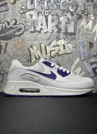 Женские модные кроссовки n!ke air max 90 white voltage белые