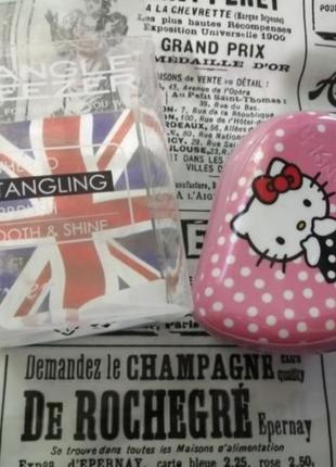 Щітка для сплутанных волосся кольорова tangle teezer hello kitty