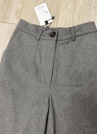 Нові штани вовняні теплі брюки палаццо кльош 42 розмір с4 фото