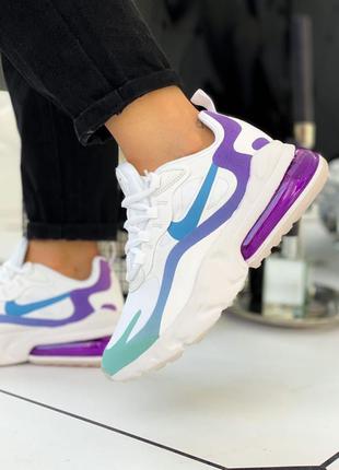 Кроссовки женские nike air max 270 react "white/light/blue