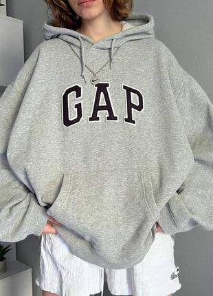 Худи оверсайз на флисе gap свитшот женский