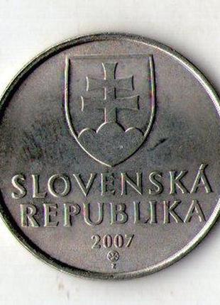 Словакія 5 крон 2007 рік №13552 фото