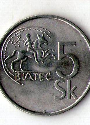 Словакія 5 крон 2007 рік №1355