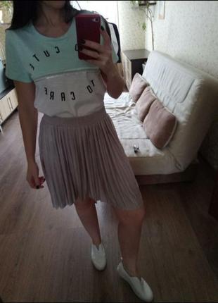 Стильная плиссерованная юбка размер м4 фото