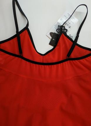 Бебидол  красного цвета с гипюром и стринги на девушку размер с. 44 mirabelle от irall - мирабель5 фото